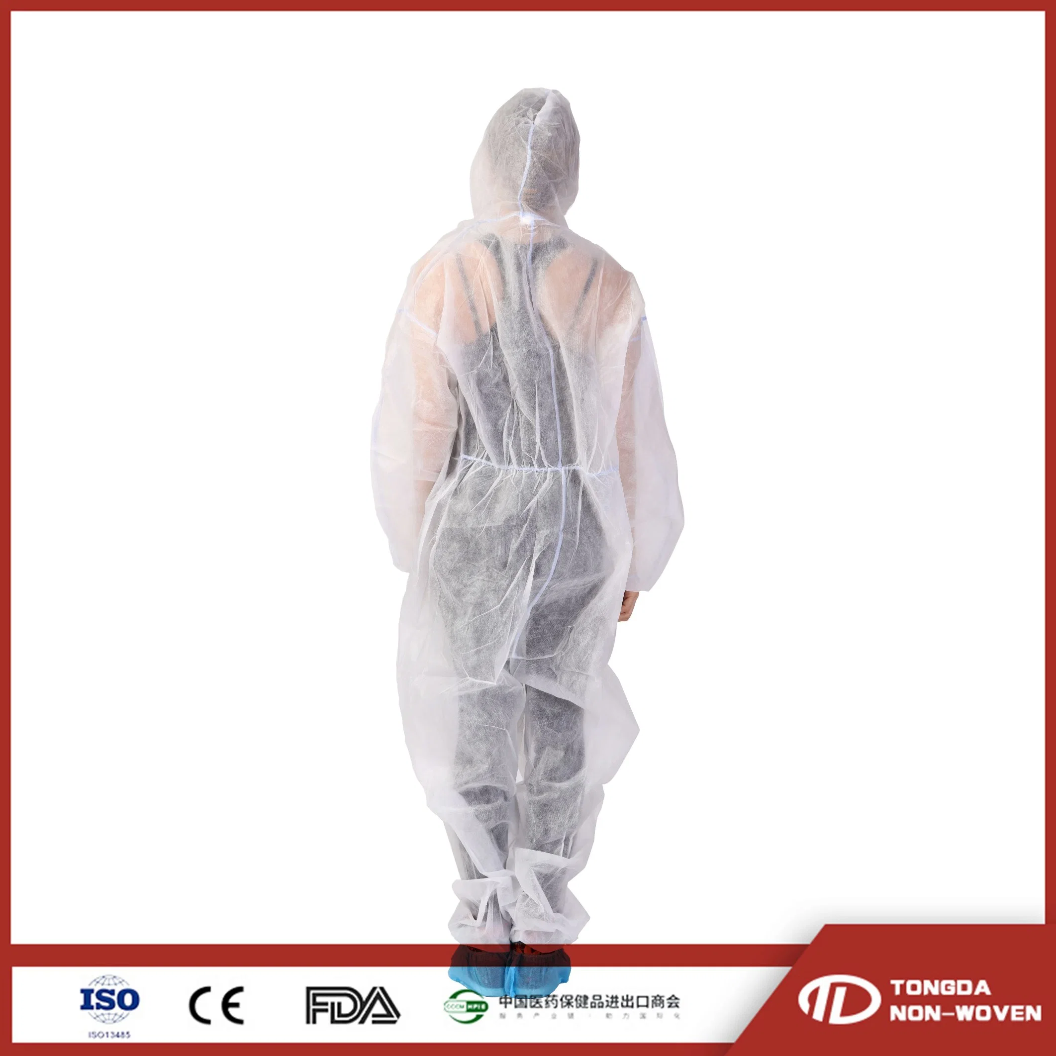 Microporous PPE Safety Coverall Isolation Gown Protective Clothing