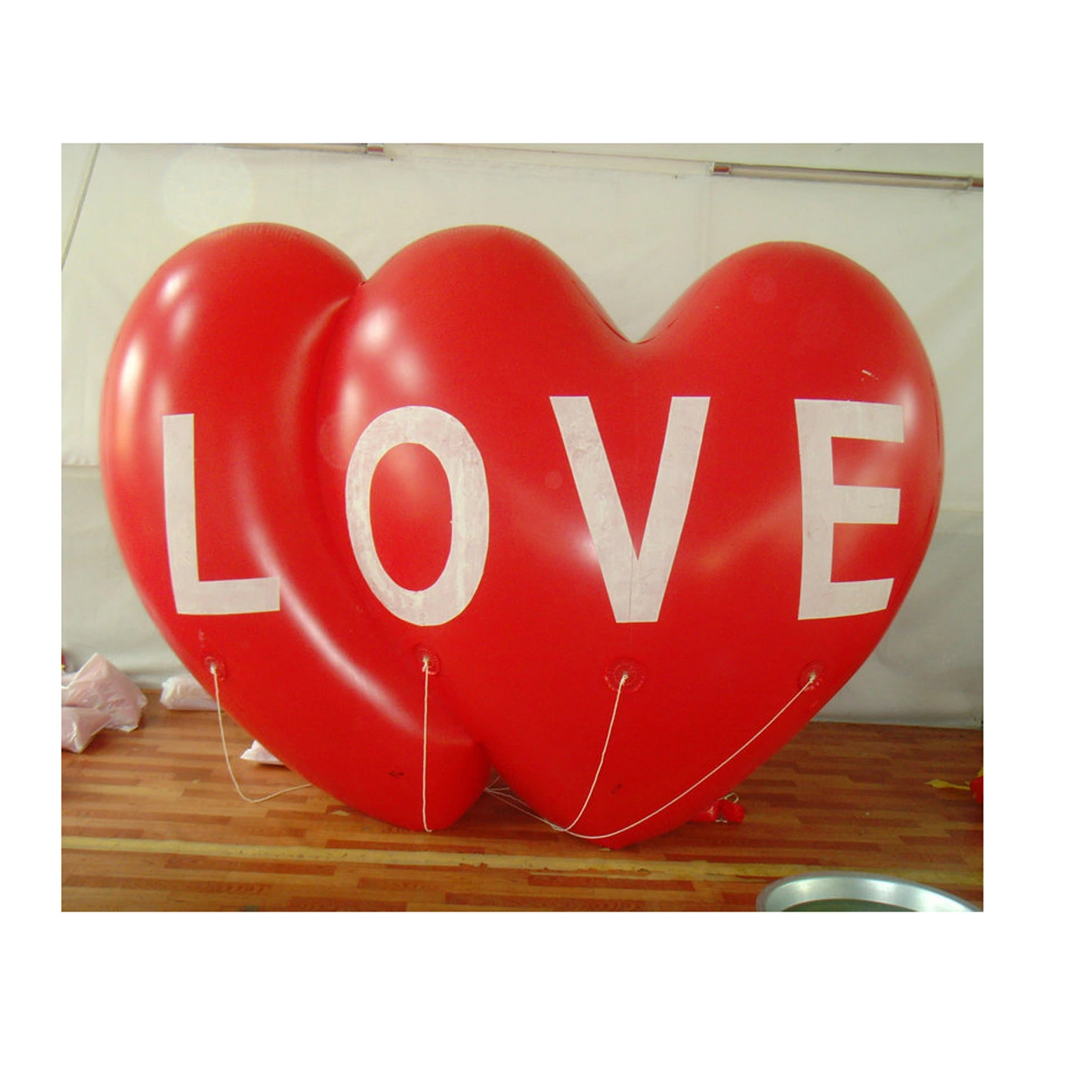 Boyi Night Lighting Heart Shaped Inflatable Heart Balloon for Decorationb322