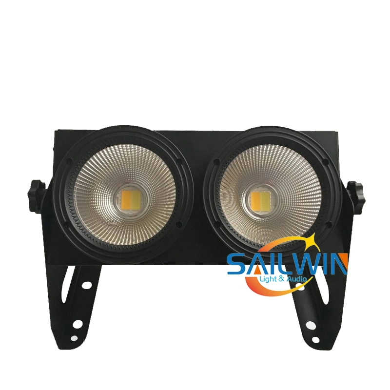 2 ojos 100W 2en1 COB audiencia de la etapa de luz LED Blinder