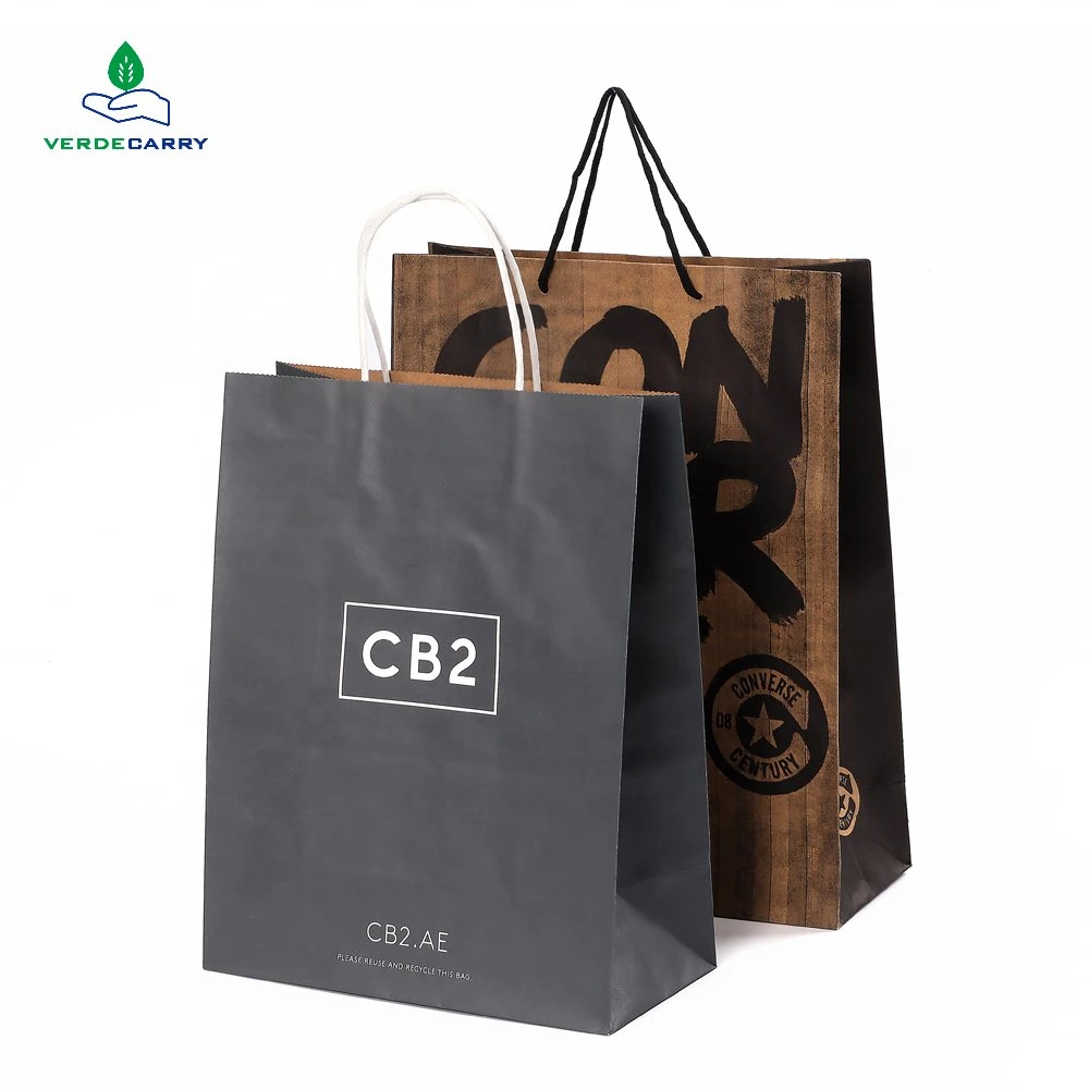 Wholesale/Supplier Retail Party Birthday Shopping Business Goody Craft Merchandise Kraft Paper Bags with Twisted Handle