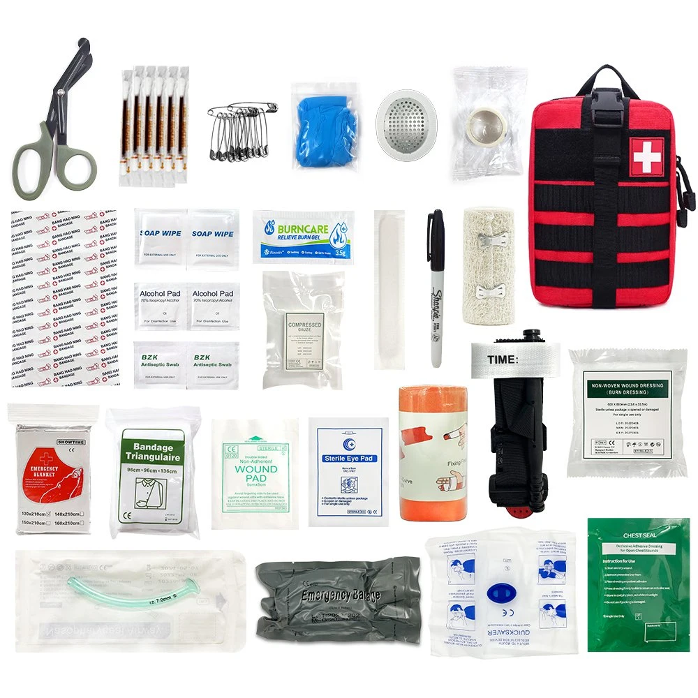 Trousse de trousse de premiers soins pour la randonnée en extérieur Caming tactique