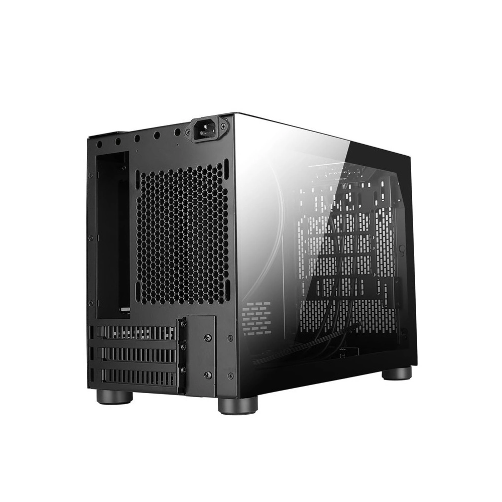 JNP Ciz02 chasis de aluminio ITX chasis de computadora torre CENTRAL ITX/DTX/mATX Estuche para juegos