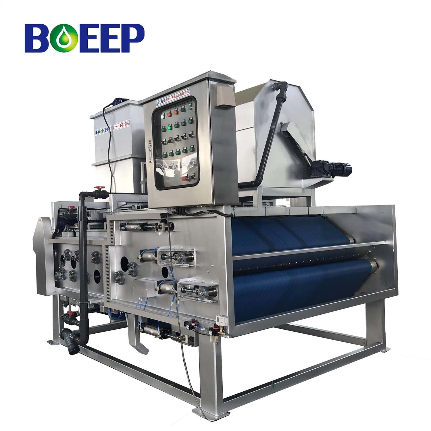 Water Sludge Solid Liquid Separator with Wastewater Dewatering Belt Press