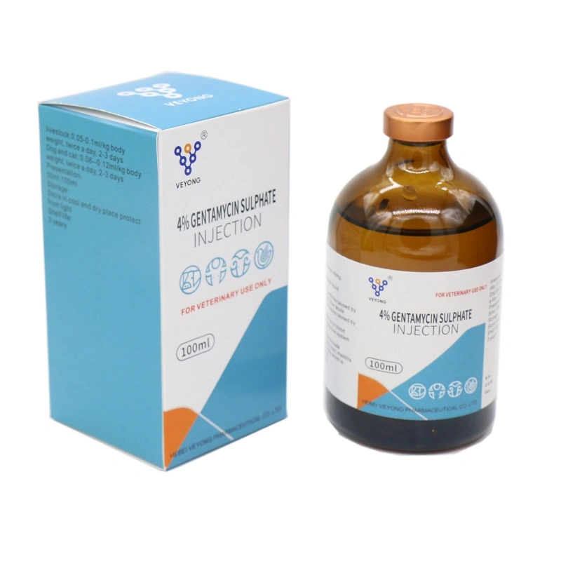 Drugs Pharmaceutical 4% Gentamycin Injection Veterinary Antibiotic Medicine Price Hot Sale 100ml OEM&ODM