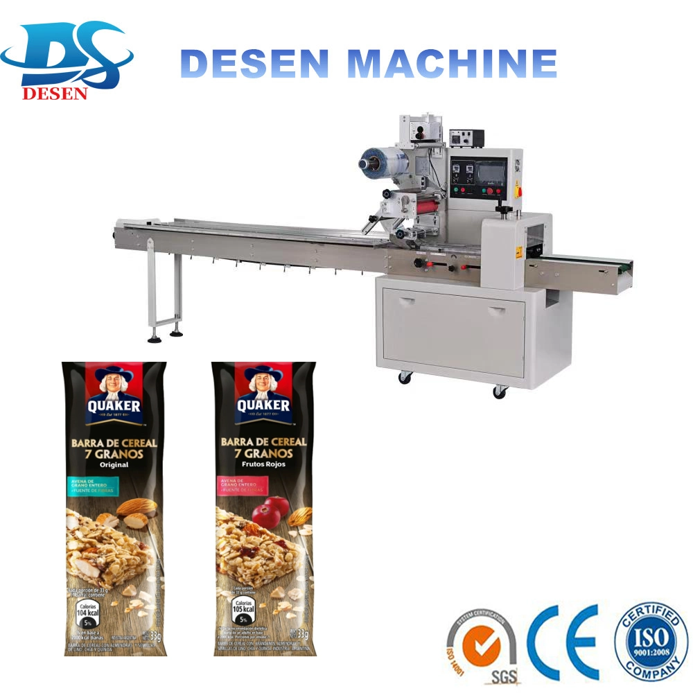 Full Automatic High Speed Flow Pack Machinery System for Biscuit/Chocolate Bar