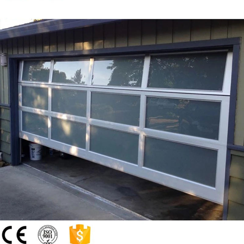 Sectional Overhead Automatic Glass Garage Door Sizes and Prices