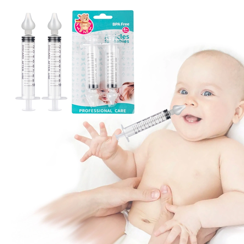 Amazon Hot Vente de type seringue 10ml bébé Appareil de lavage de l'irrigation nasale nasale Irrigator