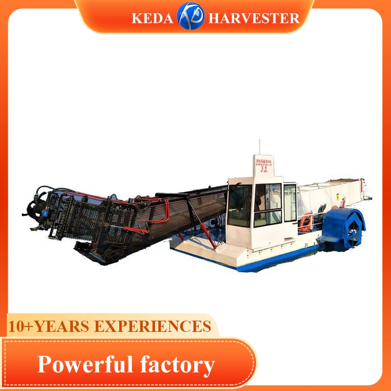 China Professional Aquatic Weed Harvester Reed Harvester/Sargassum Cutting Machine Garbage Salvage Trash Skimmer Ship for Sale