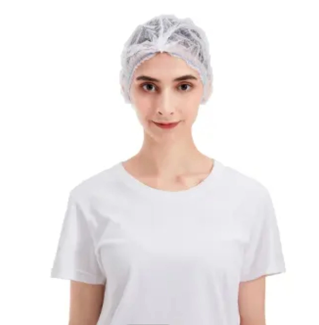 Disposable Non Woven Hairnets/ Bouffant Cap/ Mob Cap