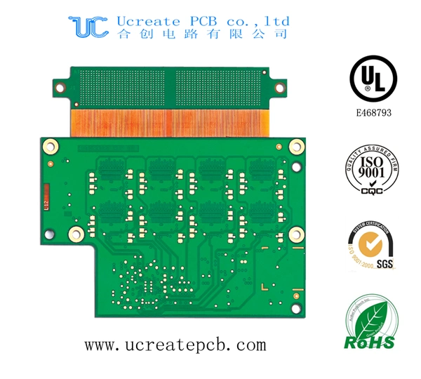 Placa de circuito PCB de alta tensión Hoz de 6 capas con BGA PCB HASL/estaño/plata/HASL de FR4 capas altas