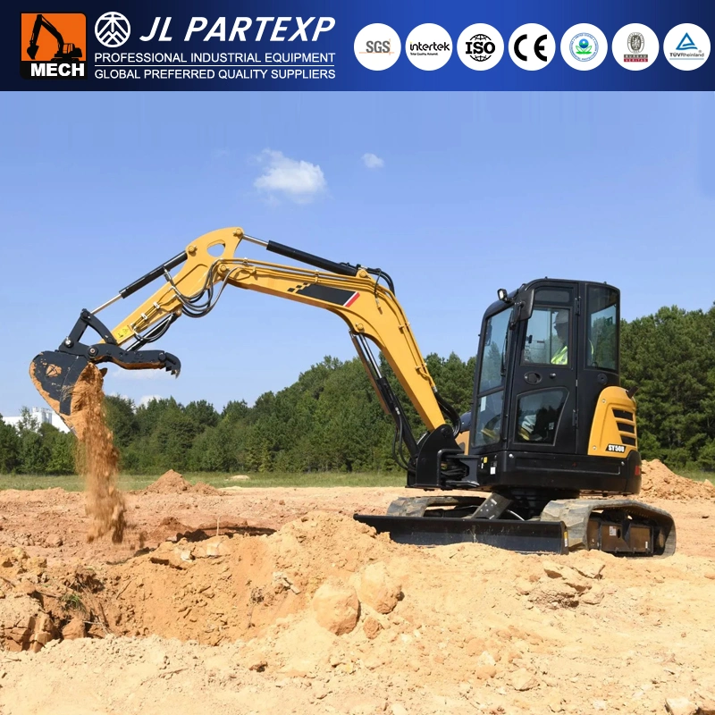 5 toneladas fácil de controlar de Miniexcavadora de orugas India de árbol de plantación de agujero Digger