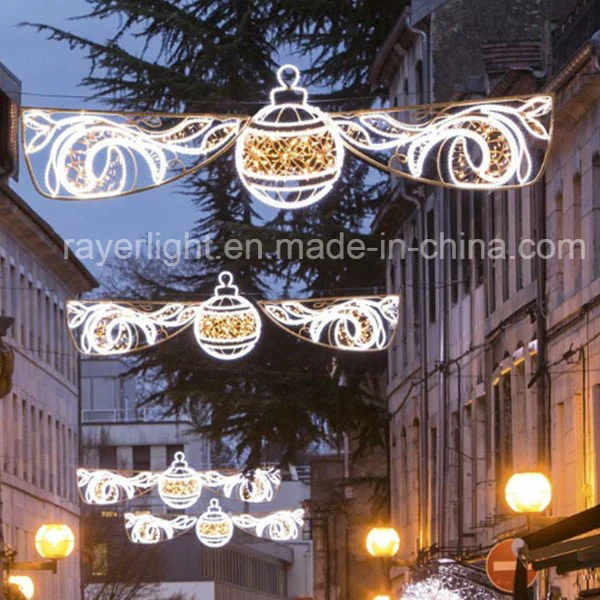 Vacaciones de Invierno de la Avenida de las luces de cruce de calles las decoraciones de Navidad