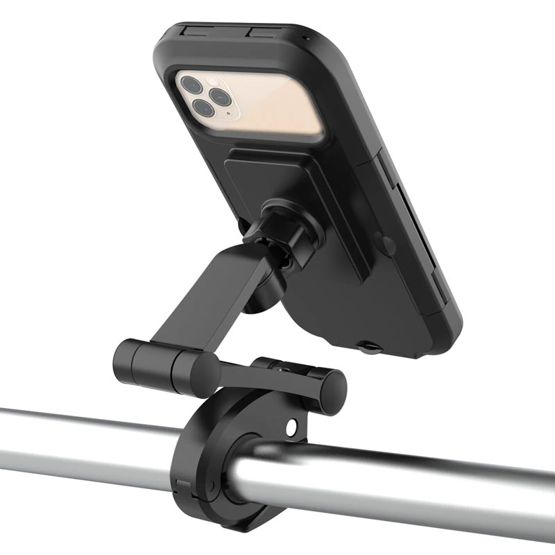 Universal Plastic Magnetic Waterproof Phone Case Bicycle Outdoor Mountain Bike Handlebar Phone Holder