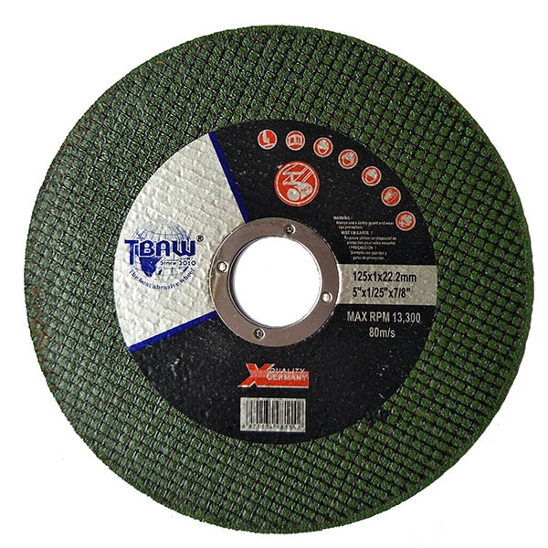 Factory High Efficient 5"125X1.0X22mm Cutting Wheel Cut off Disc for Beach Grinder for Metal Stainless Steel