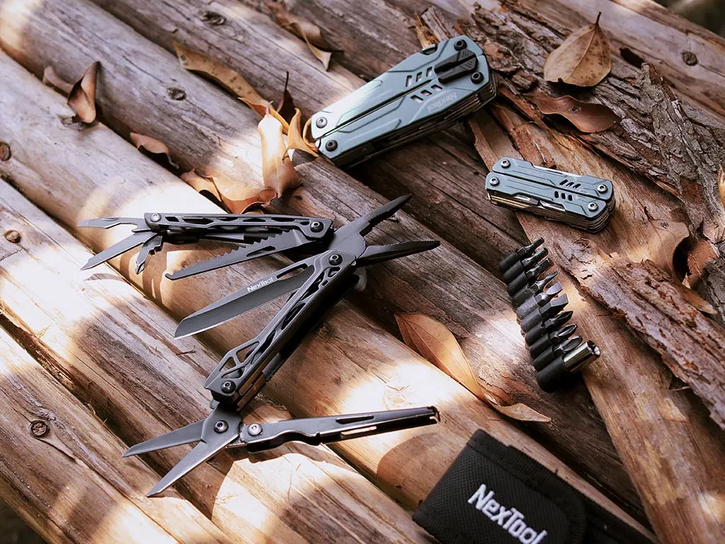 Herramienta multiusos de alicates de herramientas de mano para acampar Nextool Black Knight