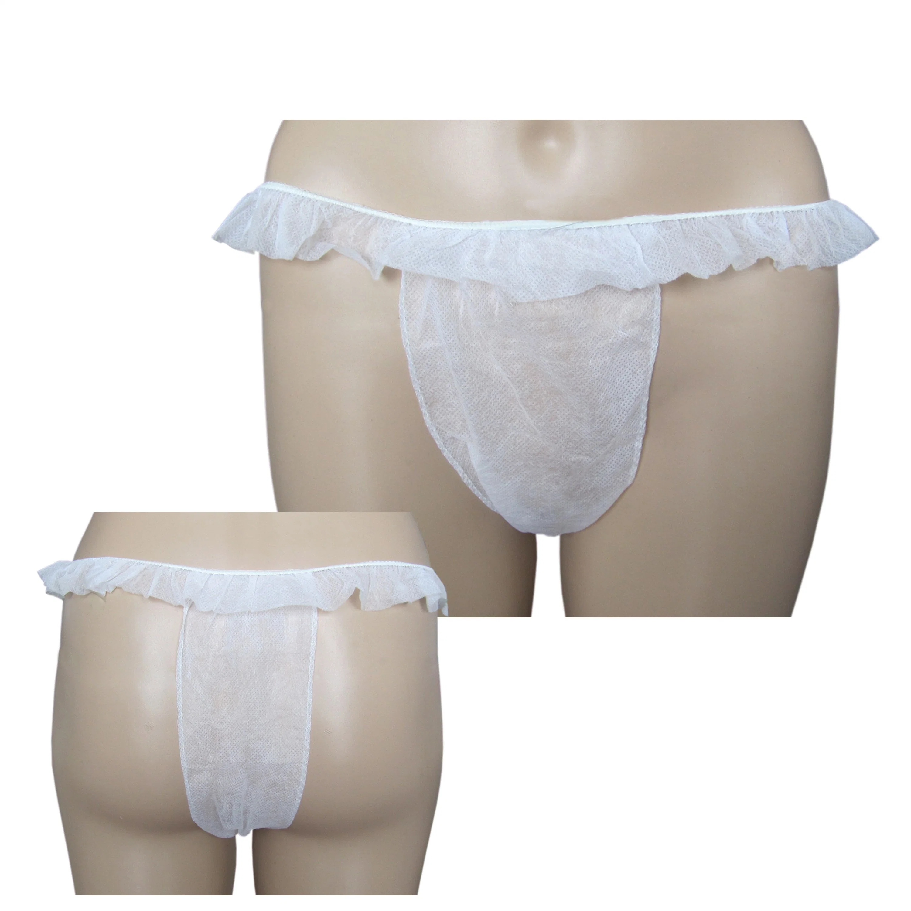 Hot Sale Disposable Thong Panties, Nonwoven Disposable Absorbent Panties for Salon Hospital