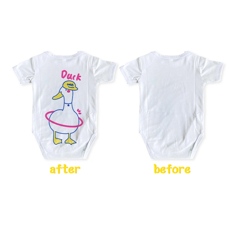 Polyester Blank DIY Heat Transfer Printing Sublimation Baby Children Short Sleeve Infant Bodysuit