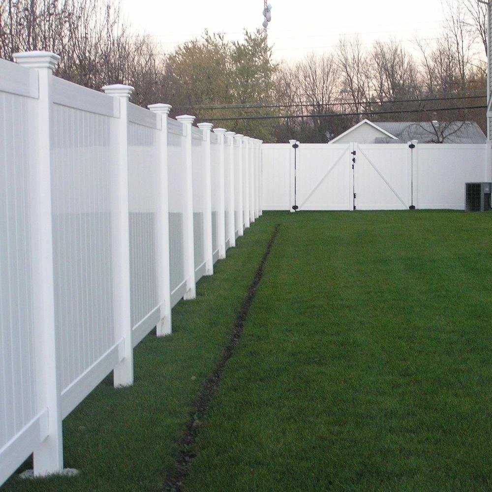 6FT. Hx8FT. W Premium Virgin Vinyl PVC Privacy Fence Panels White