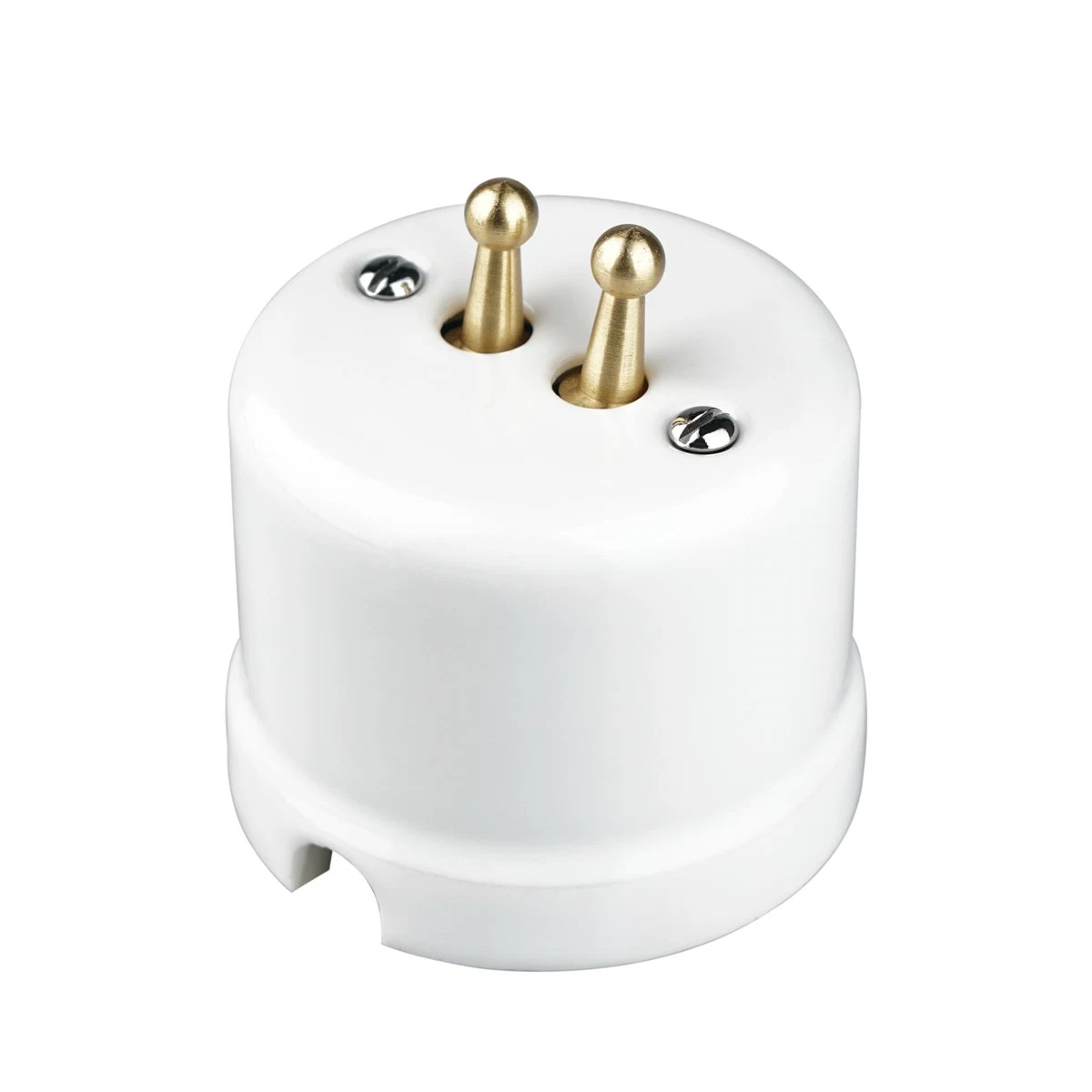 White Ceramic Toggle Light Switches for European Market