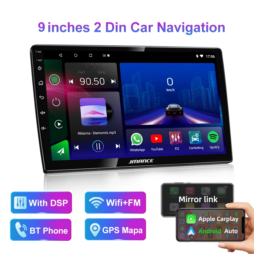 Jmance Carplay Music Android10 9inch 1+16g/2+32g A6PRO Carplay Car Multimedia Video Multifunctional Stereo DVD Player