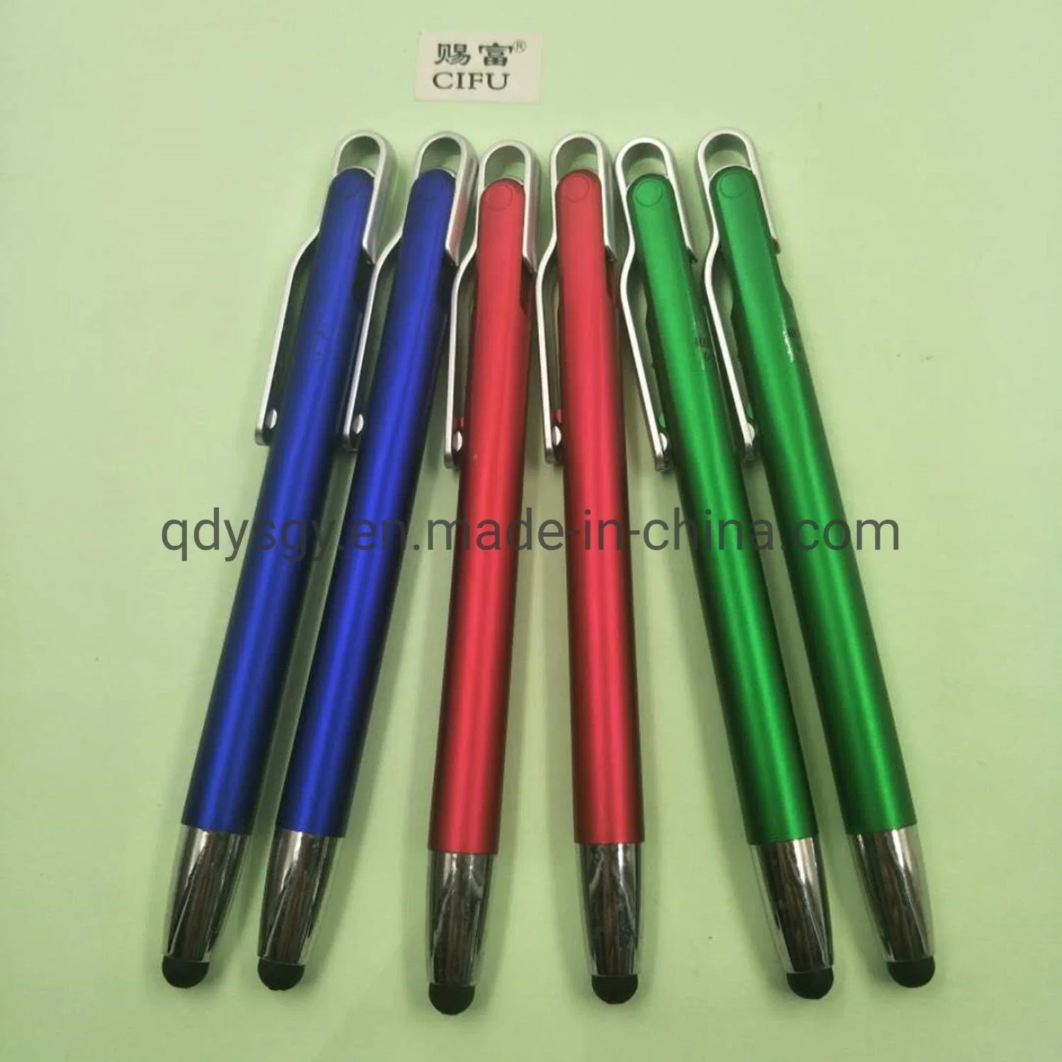 School Stationery 1.0mm Stylus Ball Pen Made of Eco Plastic