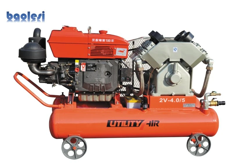 2HP 1.5kw 12.5 Bar Double Piston Air Compressor Two Stage Double Acting Reciprocating Compressor