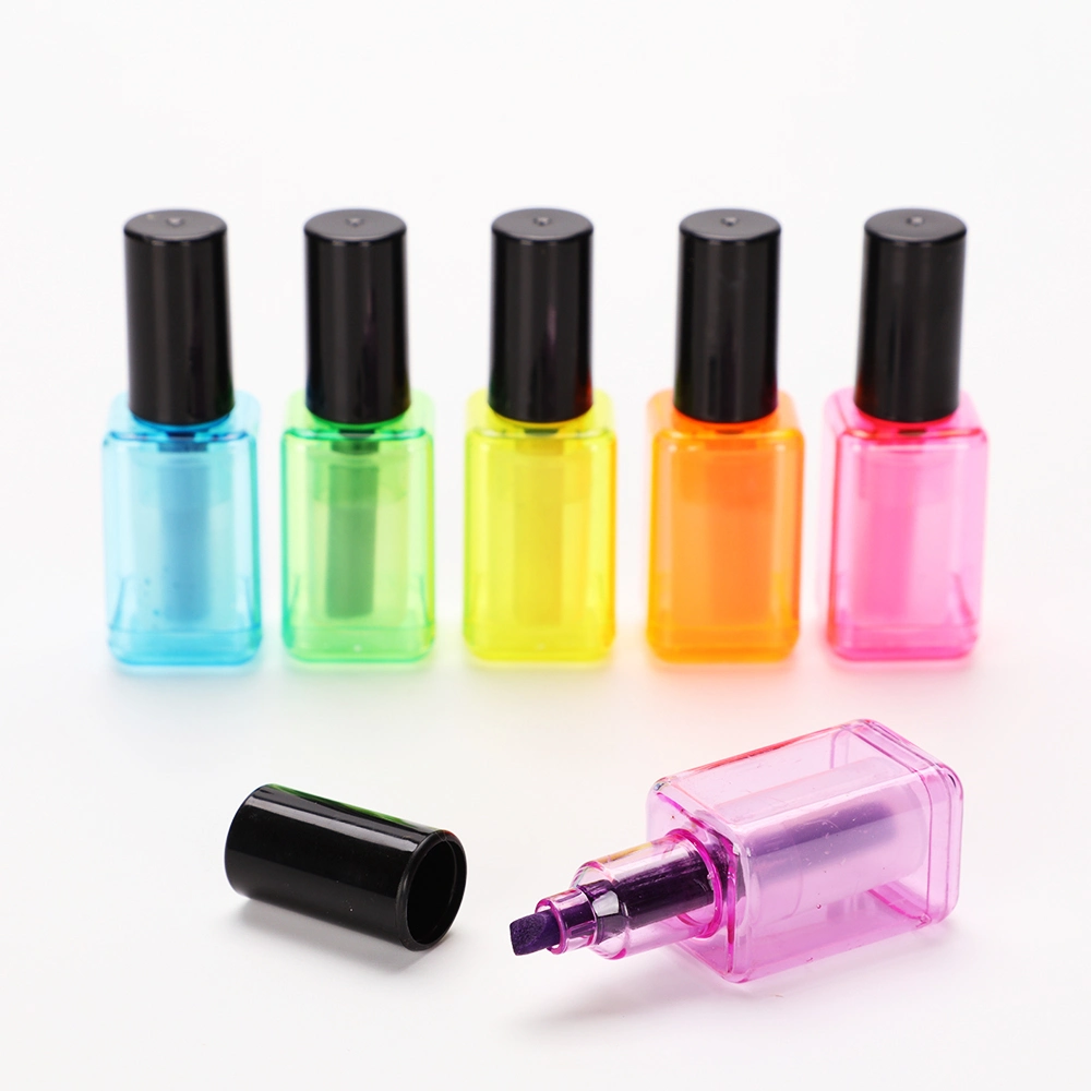 Popular Creative Nail Polish Bottle Shape Eco-Friendly Highlighter