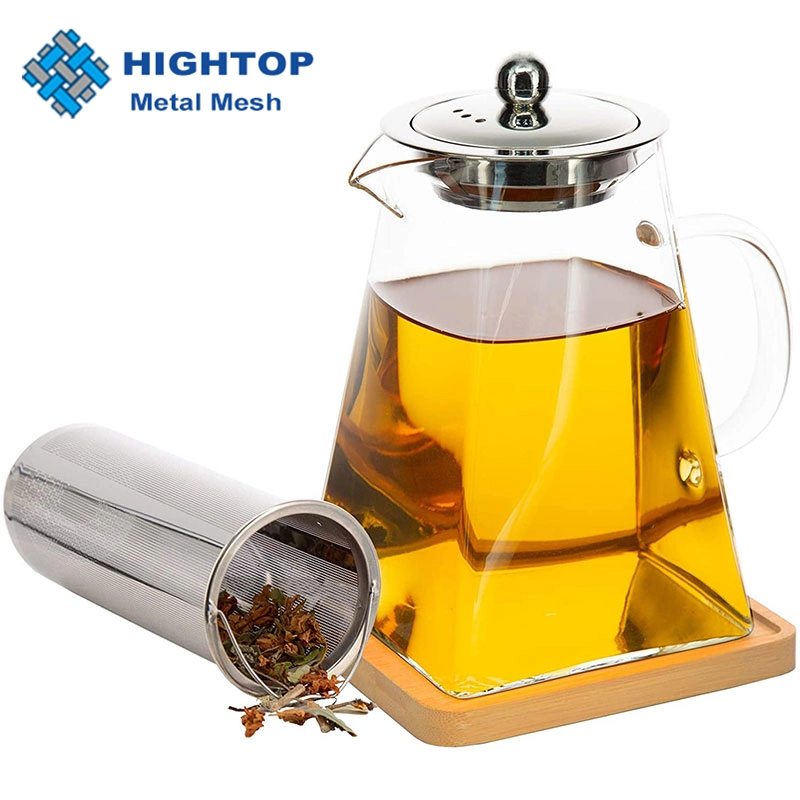 Customize Anti-Spill Double Wall High Borosilicate Glass Tea Pot Set with Filter