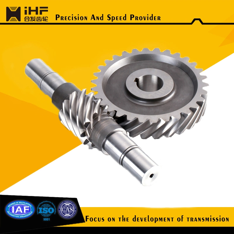 Custom CNC Small Standard Metal Brass Worm Wheel Gear Set for Transportation Machinery