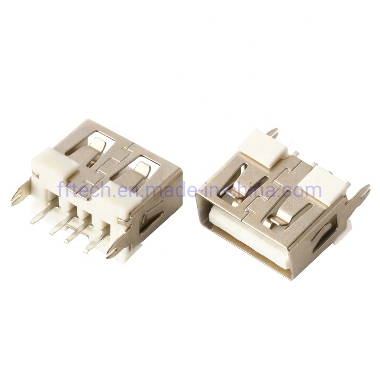 Hot Sales USB 2.0 Type a Connector Female 4 Pin USB-a Socket USB a Receptacle Connector Short Body 10mm