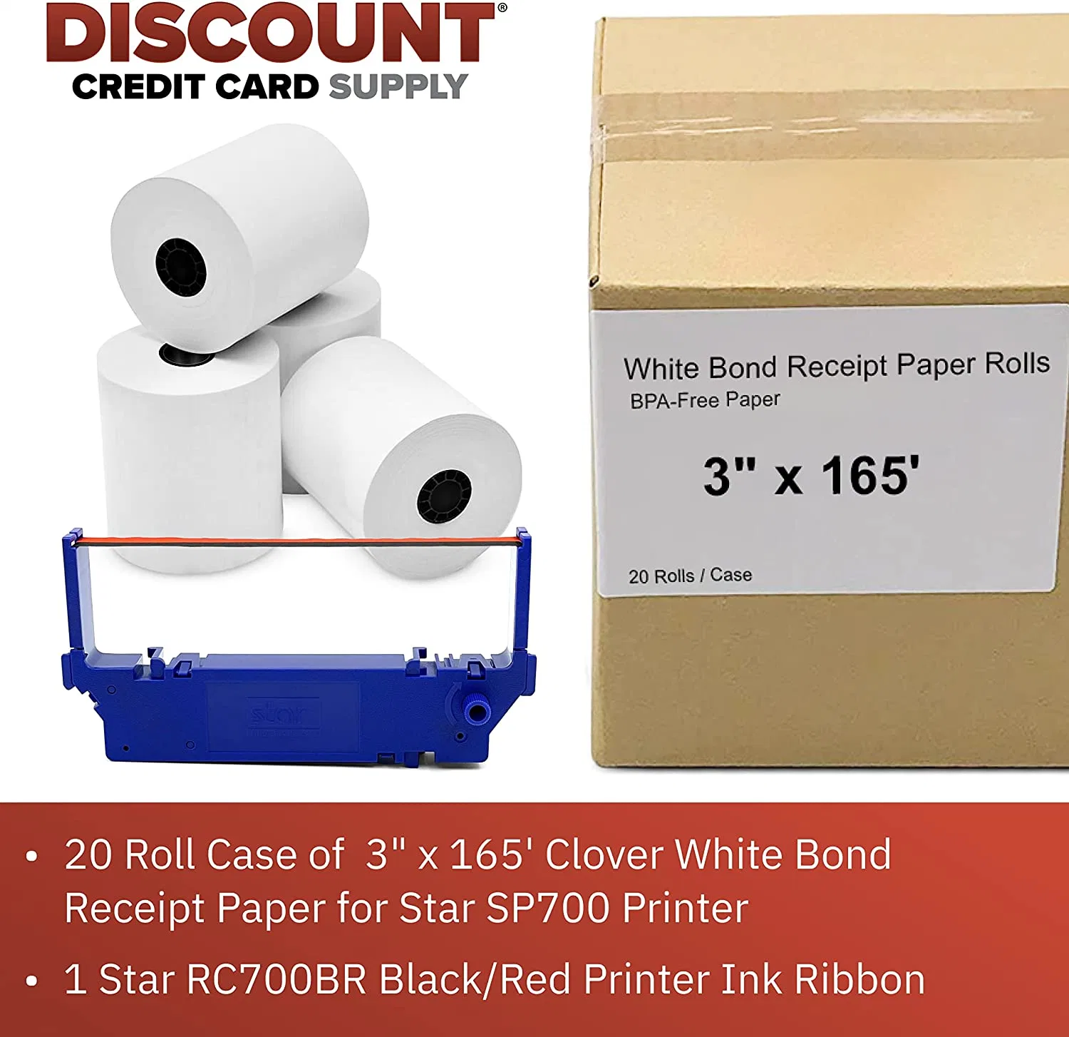 1/4" X 50 POS Receipt Paper Cash Register Thermal Roll ورقة تسجيل النقد