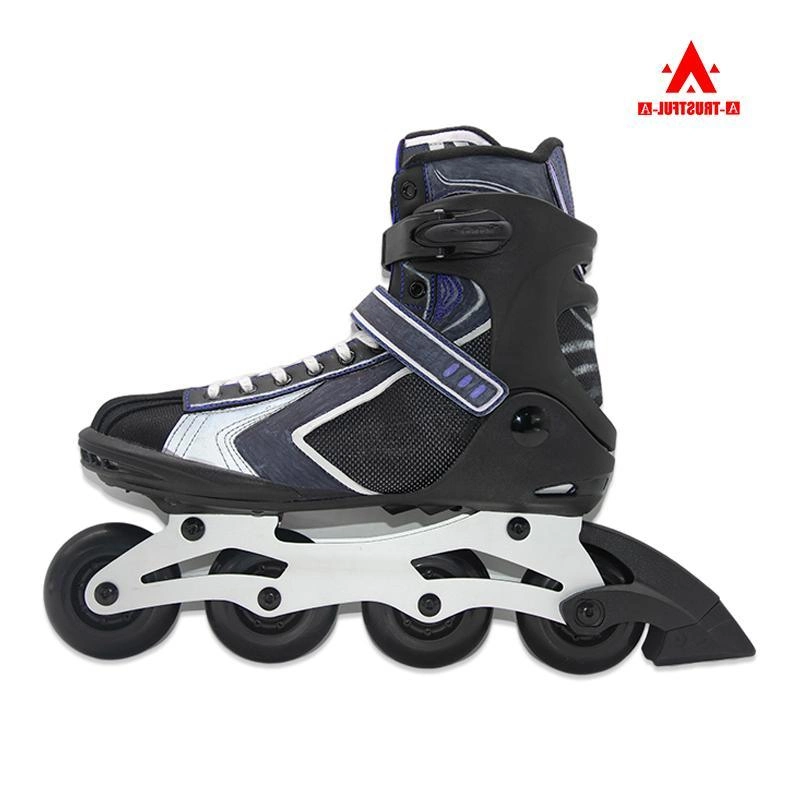 Patines en línea personalizados negros 8689 para adultos patines en rodillos de alta calidad