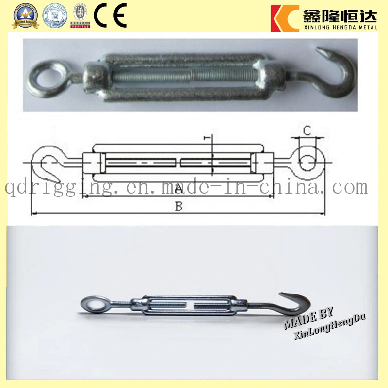 Fabricante de acero inoxidable de estilo europeo, el tensor tensor Cable DIN1480