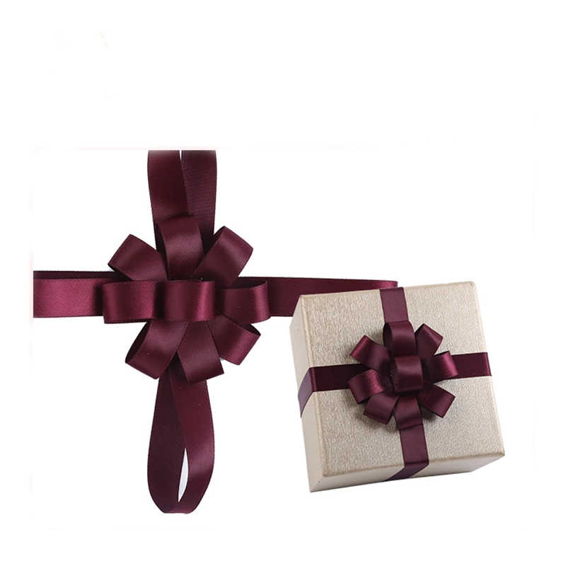 High quality/High cost performance  Printed Pre-Tied Stretch Christmas Party Wedding Gift Wrapping Ribbon Bow with Elastic Loop for Perfume Bottle