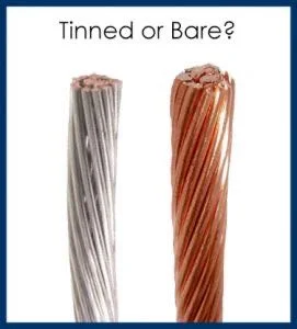 Bare and Thinned Flexible Earth Bonding Leads Copper Braid