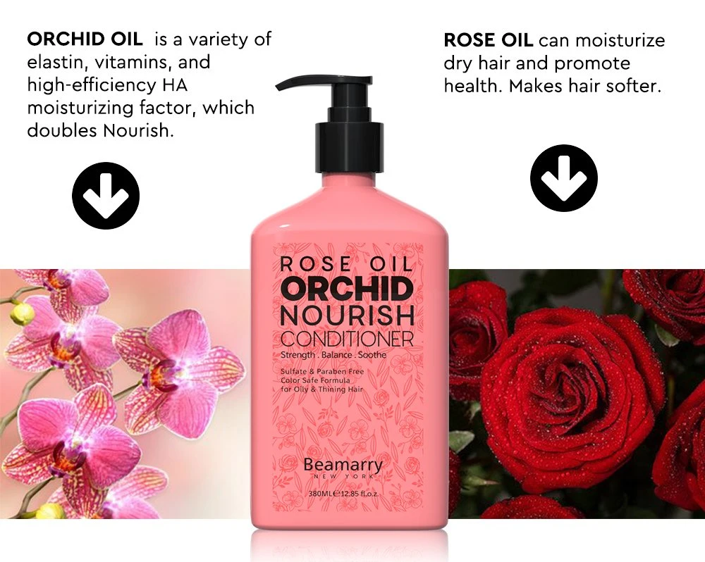 Beamarry 380ml Beste Haarpflege Professionelle Haar Beauty-Produkte Rose Öl Orchidee nähren Conditioner für ölige &amp; dünsten Haar