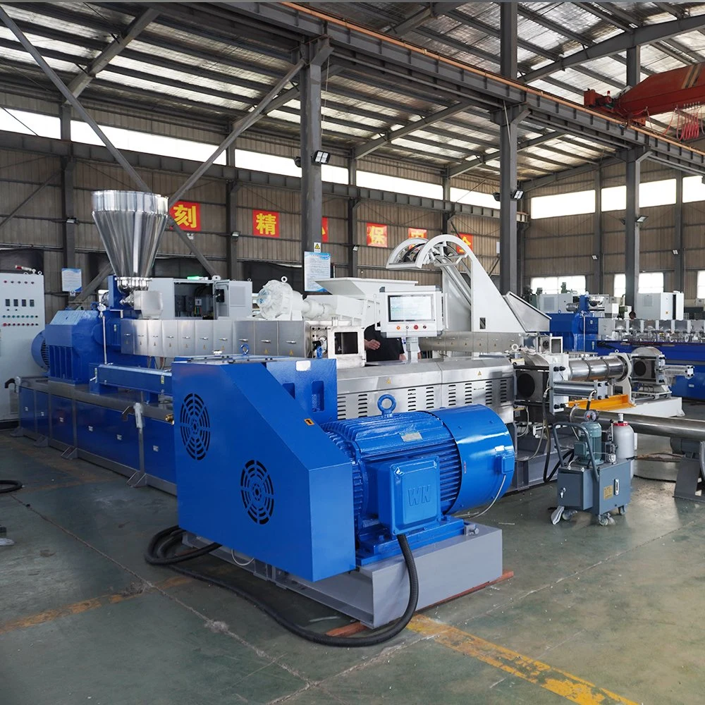 Twin Screw Hffr Cable Compounding Extruder Machine Plastic Masterbatch Making Machine