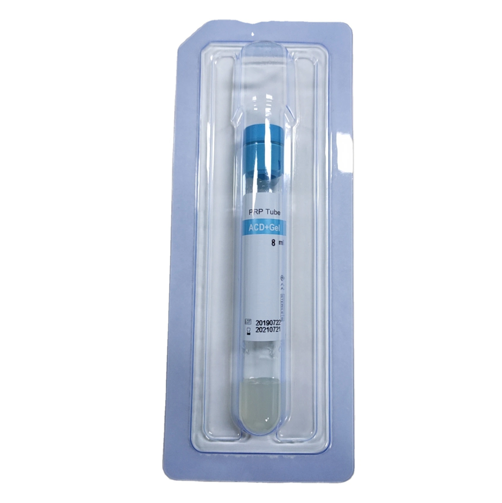 Tubo PRP de extracción de sangre de alta calidad OEM 8ml 10ml 12ml 15ml 20ml 30ml con gel ACD