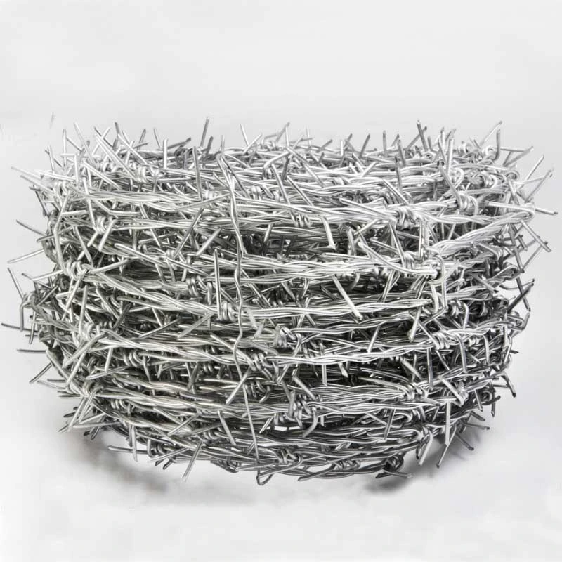 Galvanized Stainless Steel Barbed Wire Wire with Coil Outside Diameter 400-1100mm for Fence Mesh