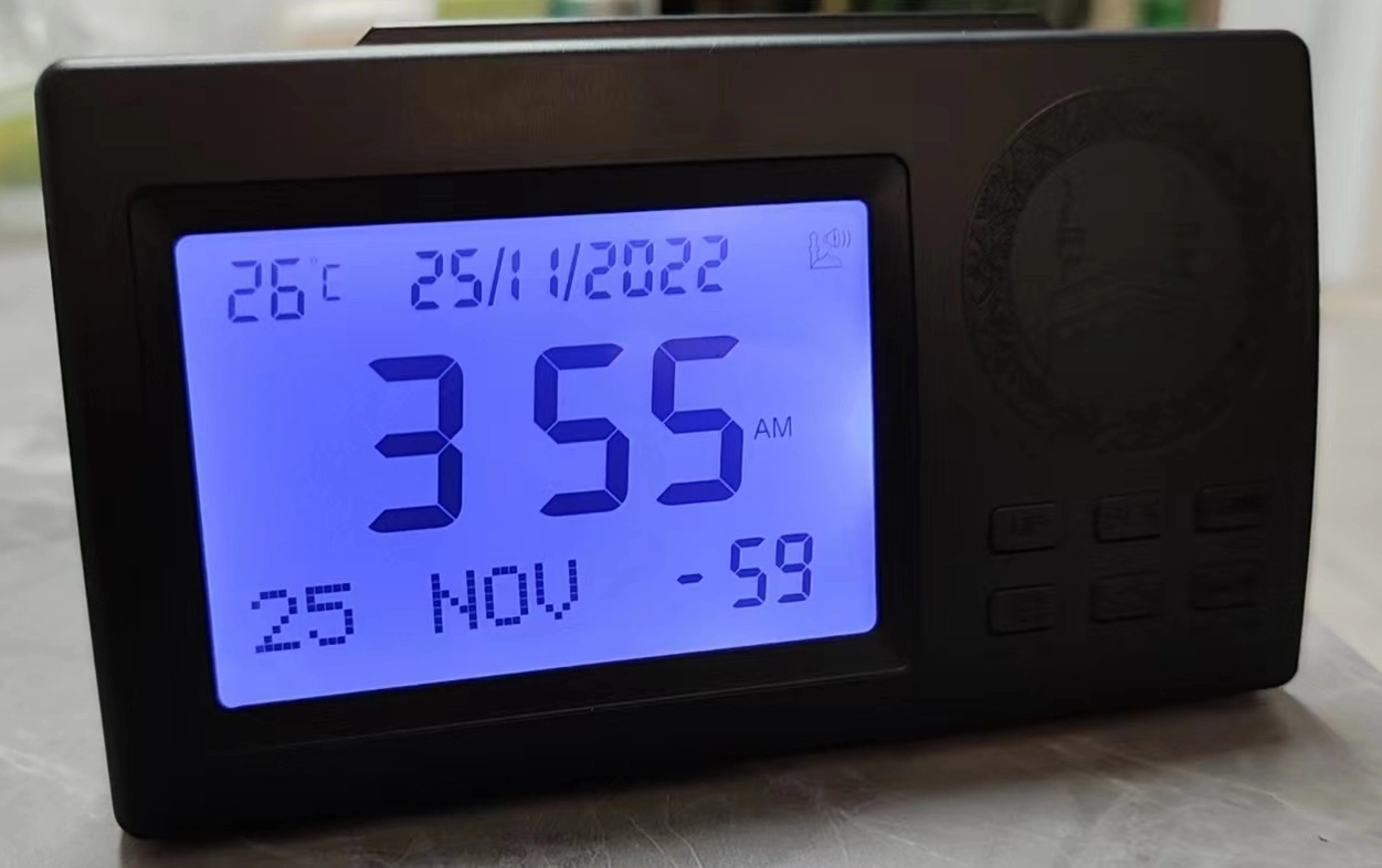 Mesquita Muçulmana oração Digital Alfajr Mesa Relógio hora Azan Relógio