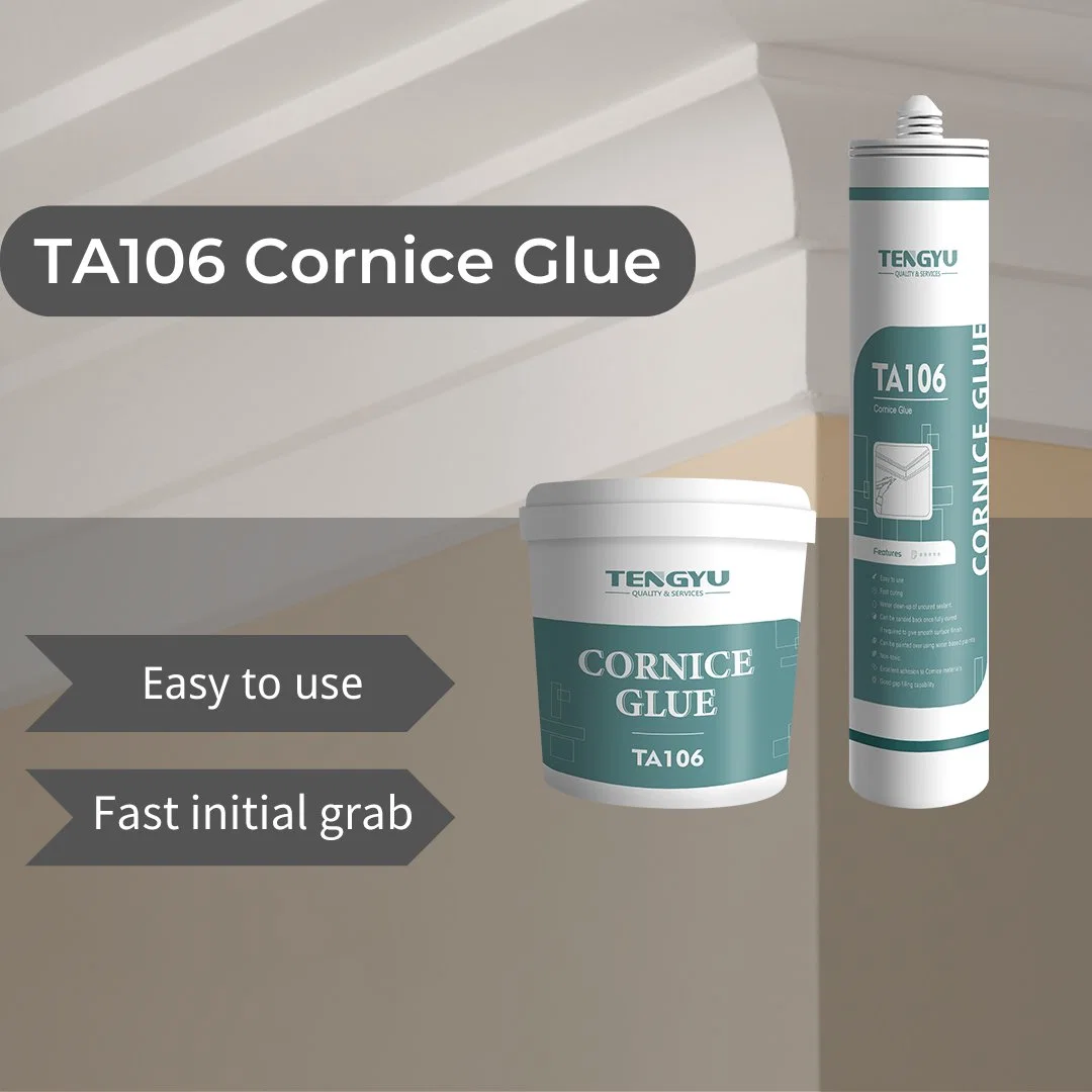 Fast Curing Non-Toxic Paintable Good Gap Filler Capability Cornice Glue