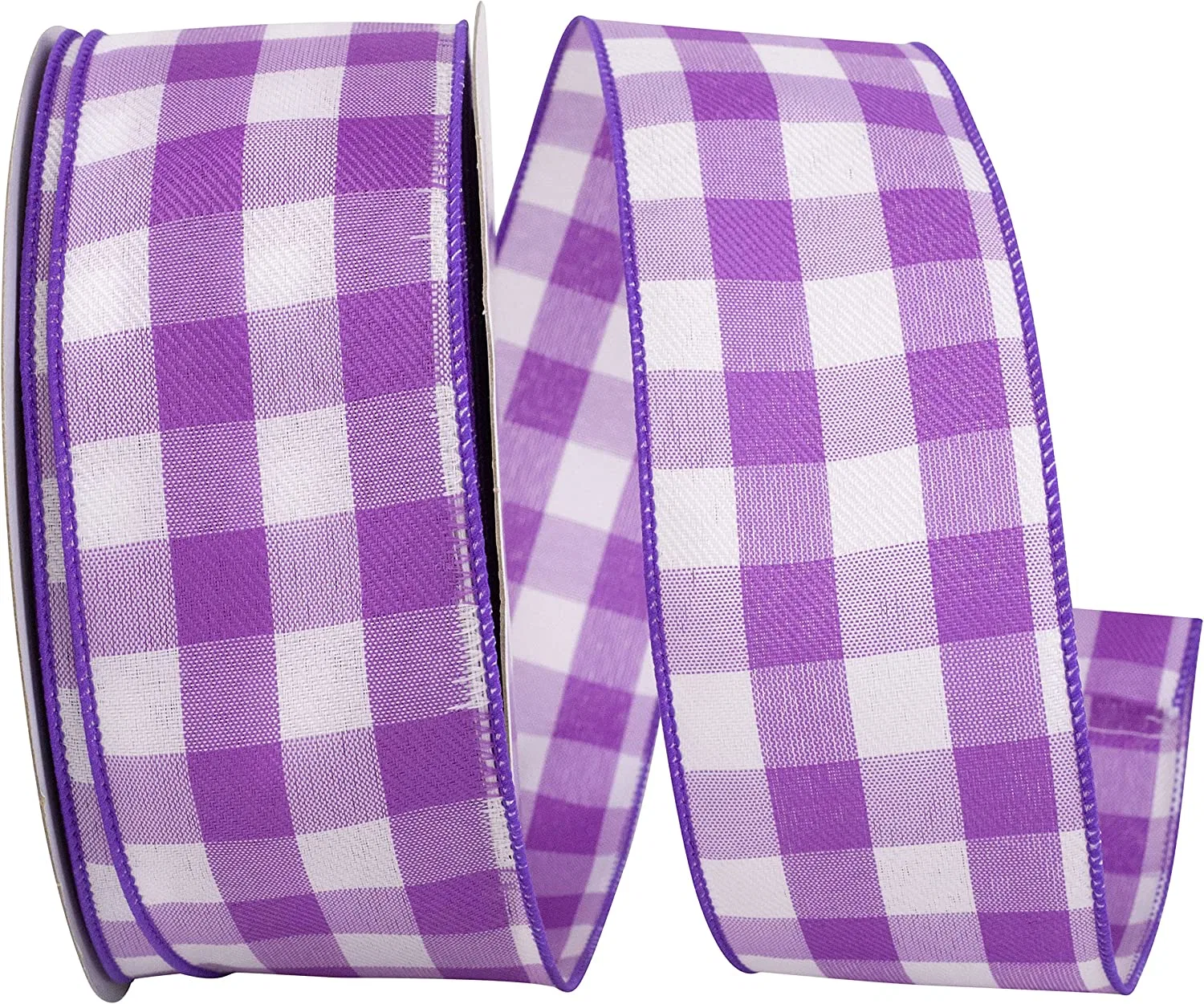 1 Inch Fashion Style Colorful Polyester Material Decoration Plaid Ribbon for Hair Bow