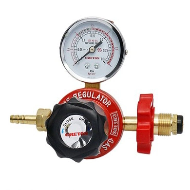 LPG/Propane/CNG/Natural Gas Regulator with 63mm Pressure Gauge Sam Won Swr-050 Type Style 3kgf/Cm2 0.3MPa W22-14 W23-14 Cga540