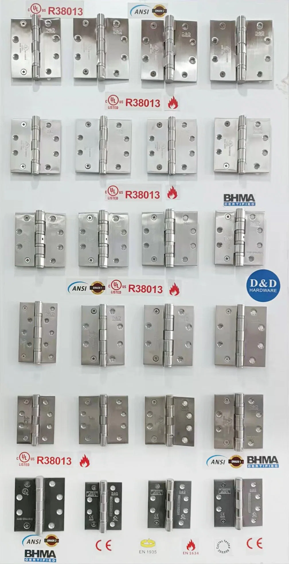 Stainless Steel 3 Knuckle Hinge Door Hardware for Residential Building