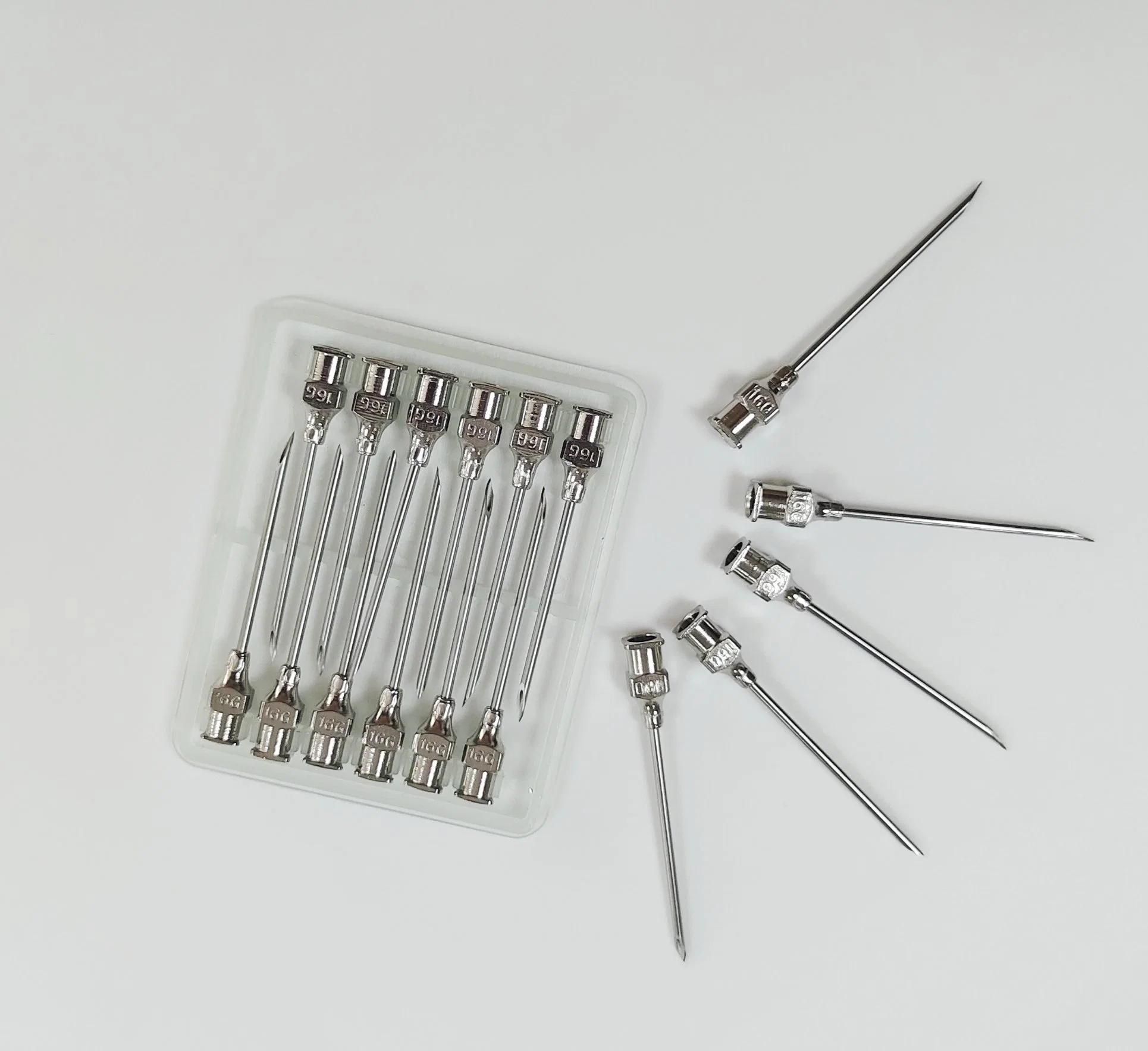 Stainless steel veterinary syringe needle (19G 1/3")