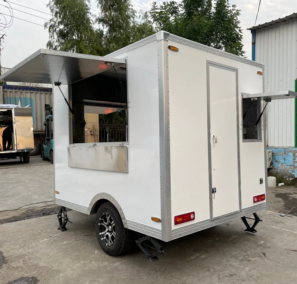 Tune Best Selling Trailer Type Mobile Fast Food Concession Cart Coffee Vans for Sale