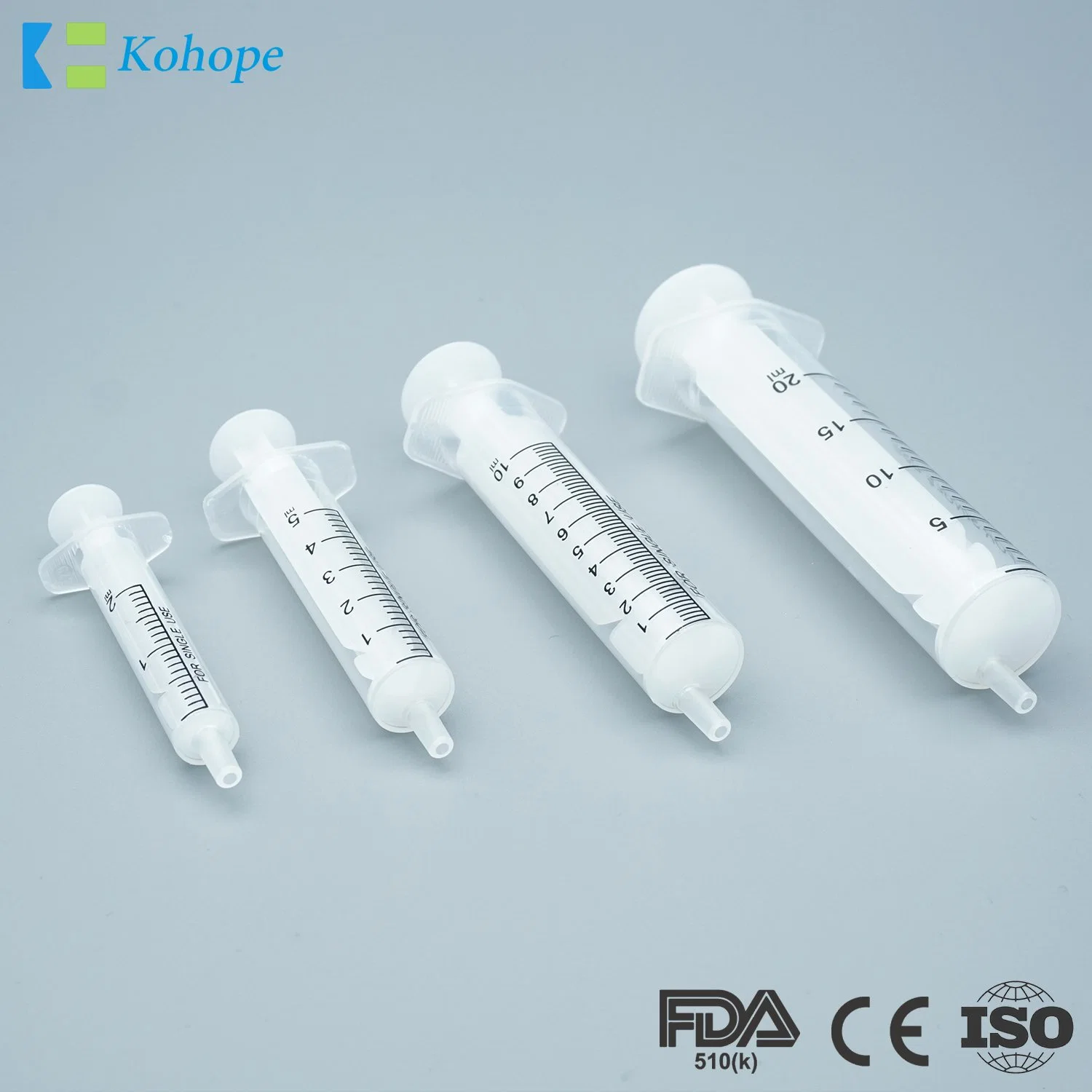 Disposable Medical 2 Parts Syringe Luer Slip for Hospital Use