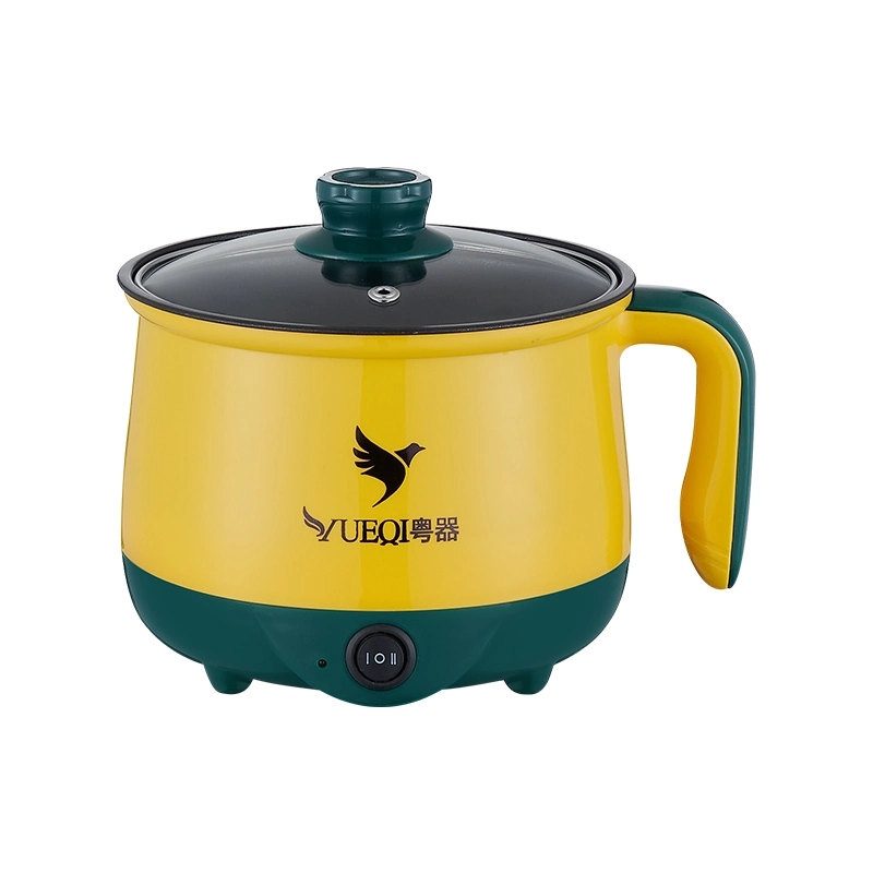 Nuevo color intermedio Pot 1.5L 18cm Capacidad de control de velocidad de la olla hirviendo multifuncional caliente eléctrica Pot sartén eléctrica