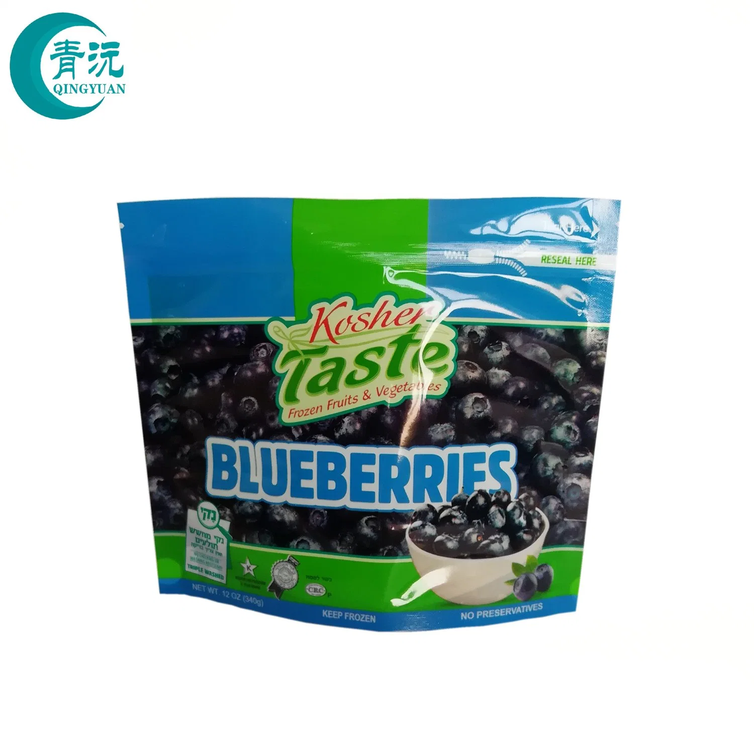 High quality/High cost performance  Plastic Flat Packaging Pouch for Frozen Food