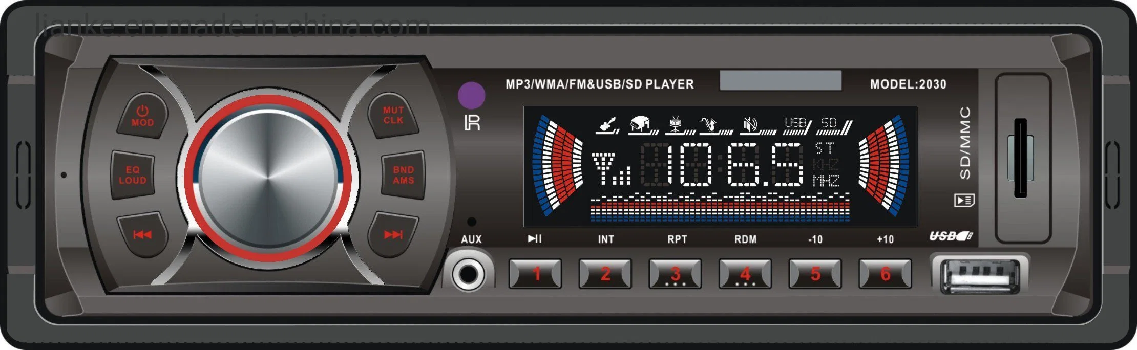 Coche MP3 Venta caliente con panel de Fix